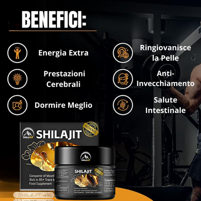 Resina Shilajit Pura dell’Himalaya – Trasforma il Tuo Corpo e la Tua Mente ✅